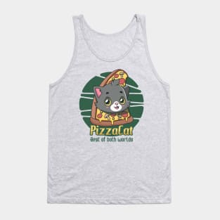 Kawaii pizza cat design Tank Top